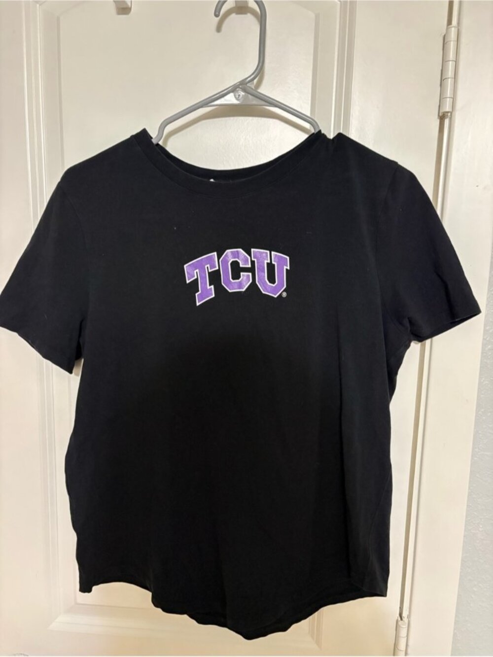 Black Tee with Purple Logo